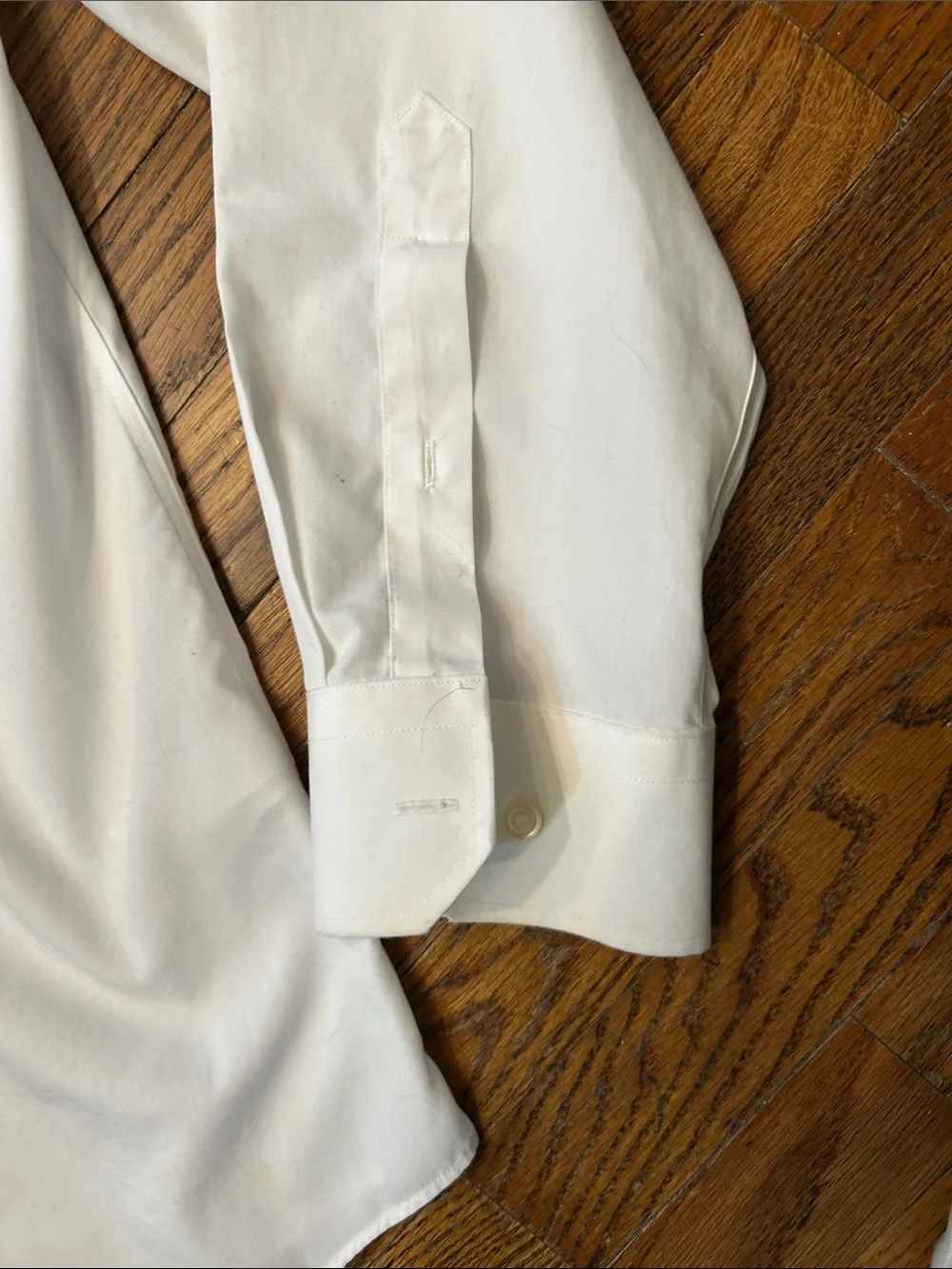 Banana Republic White Men's Dress Shirt - Classic Point Collar Size XL